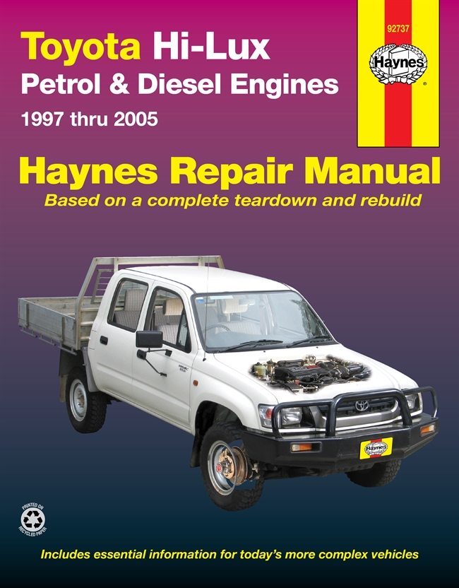 Haynes Manual - Toyota Hilux Diesel & Benzin (97-05) Manual